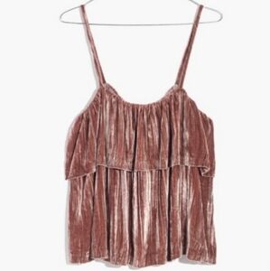 Madewell Velvet Ruffle Cami